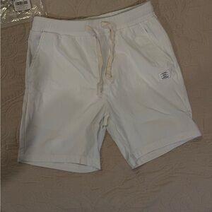 Men's White Cargo Shorts